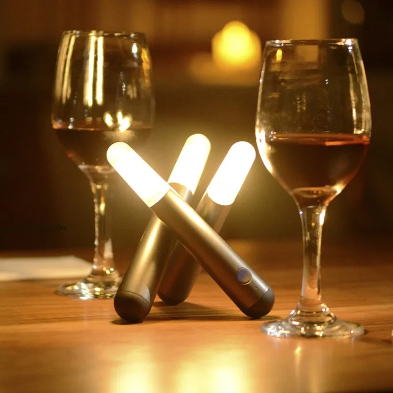 Glow Stick LED Table Light – Portable & Dimmable Ambient Lamp (Rechargeable, IP65)