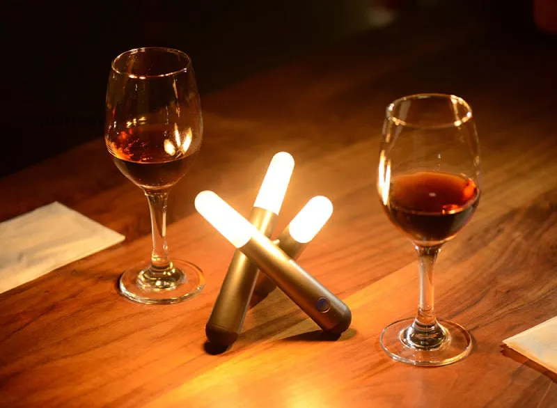 Glow Stick LED Table Light – Portable & Dimmable Ambient Lamp (Rechargeable, IP65)