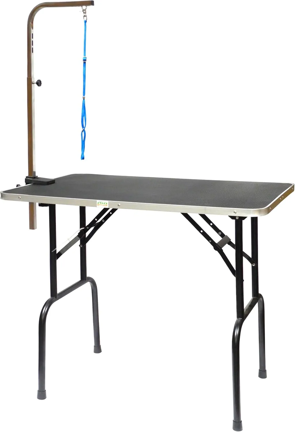 Go Pet Club - 30 Inch Dog Grooming Table - Pet Grooming Table - Foldable, Adjustable Arm, Portable, Non-Slip Grooming Table for Dogs at Home - Black