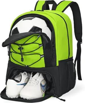 Goloni Soccer Bag, Basketball Bag with Ball Compartment & Shoe Compartment,Large Soccer Backpack for Basketball,Gym，Football