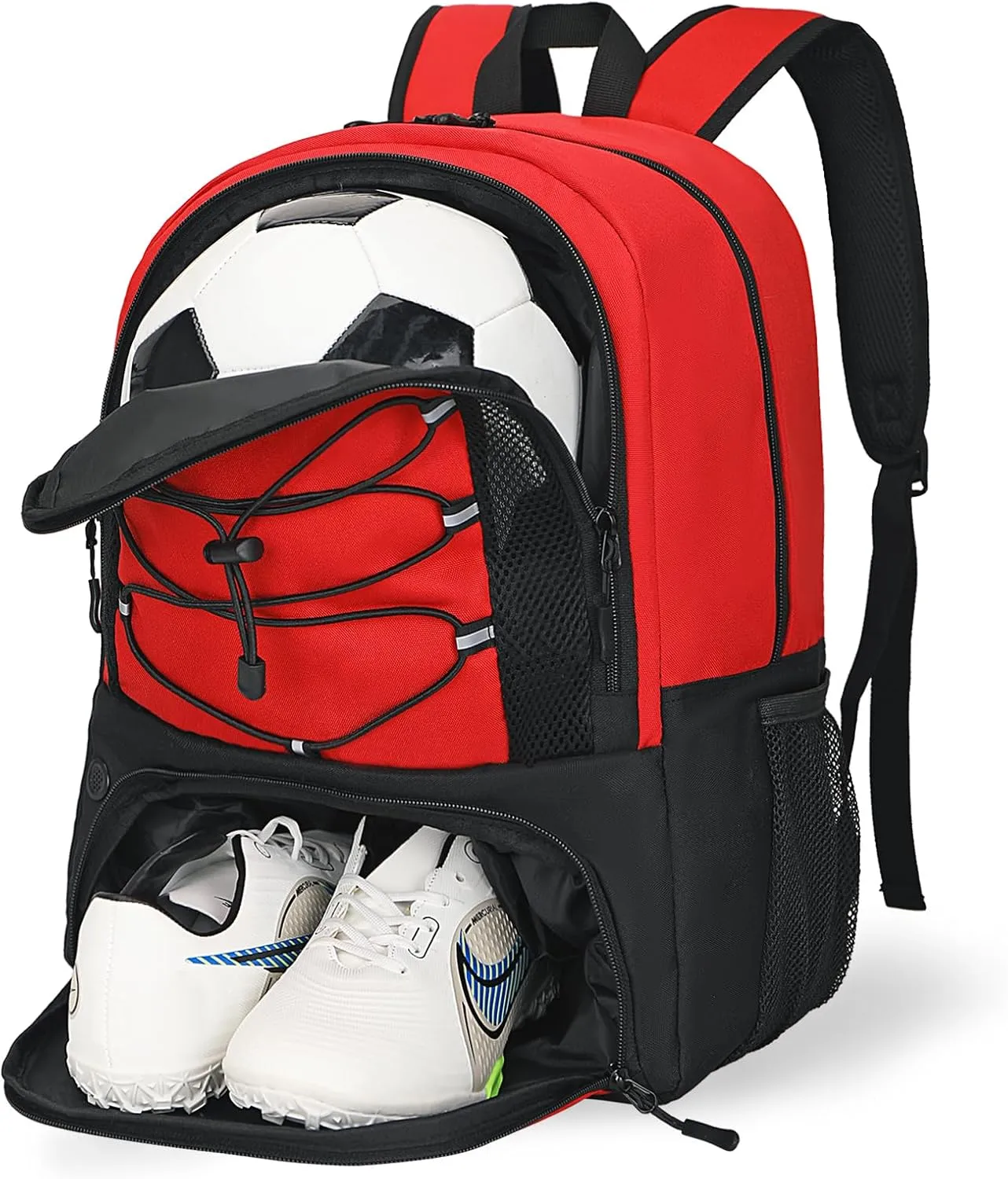 Goloni Soccer Bag, Basketball Bag with Ball Compartment & Shoe Compartment,Large Soccer Backpack for Basketball,Gym，Football