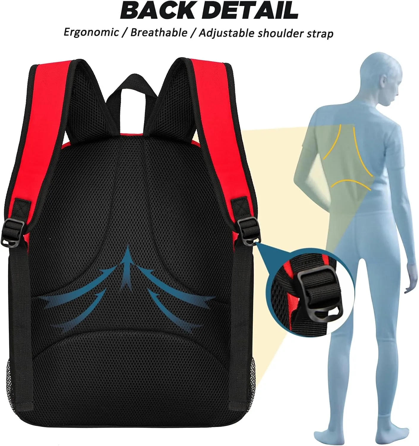 Goloni Soccer Bag, Basketball Bag with Ball Compartment & Shoe Compartment,Large Soccer Backpack for Basketball,Gym，Football