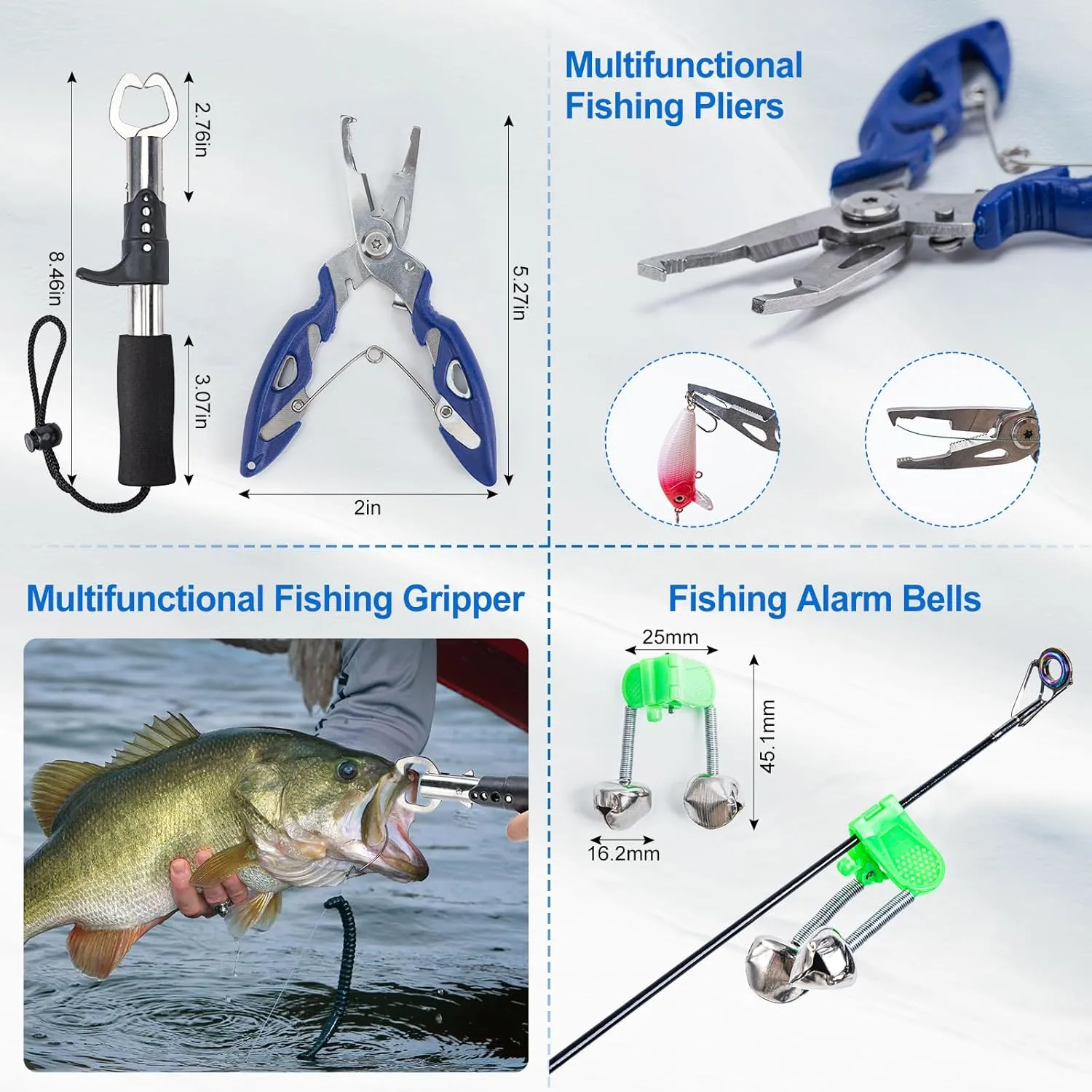 Goture Fishing Rod and Reel Combos-Telescopic Fishing Pole Spinning Reel Lures Set with Carrier Bag,Telescopic Rod Kit for Starter Travel Saltwater Freshwater Fishermen Gear Gift