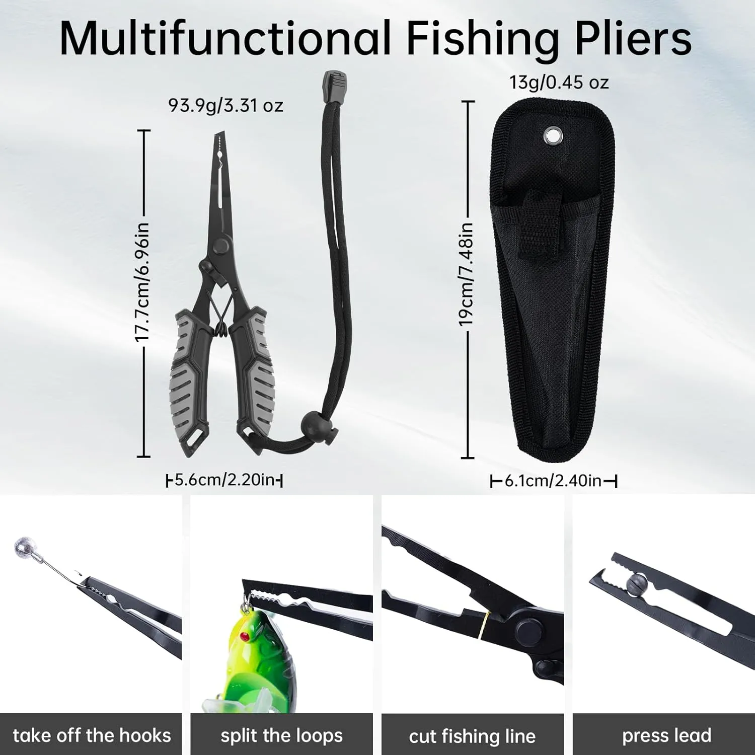 Goture Telescopic Fishing Pole Spinning Reel Lures Set, Fishing Combo for Starter, Travel, Saltwater, Freshwater, Gift
