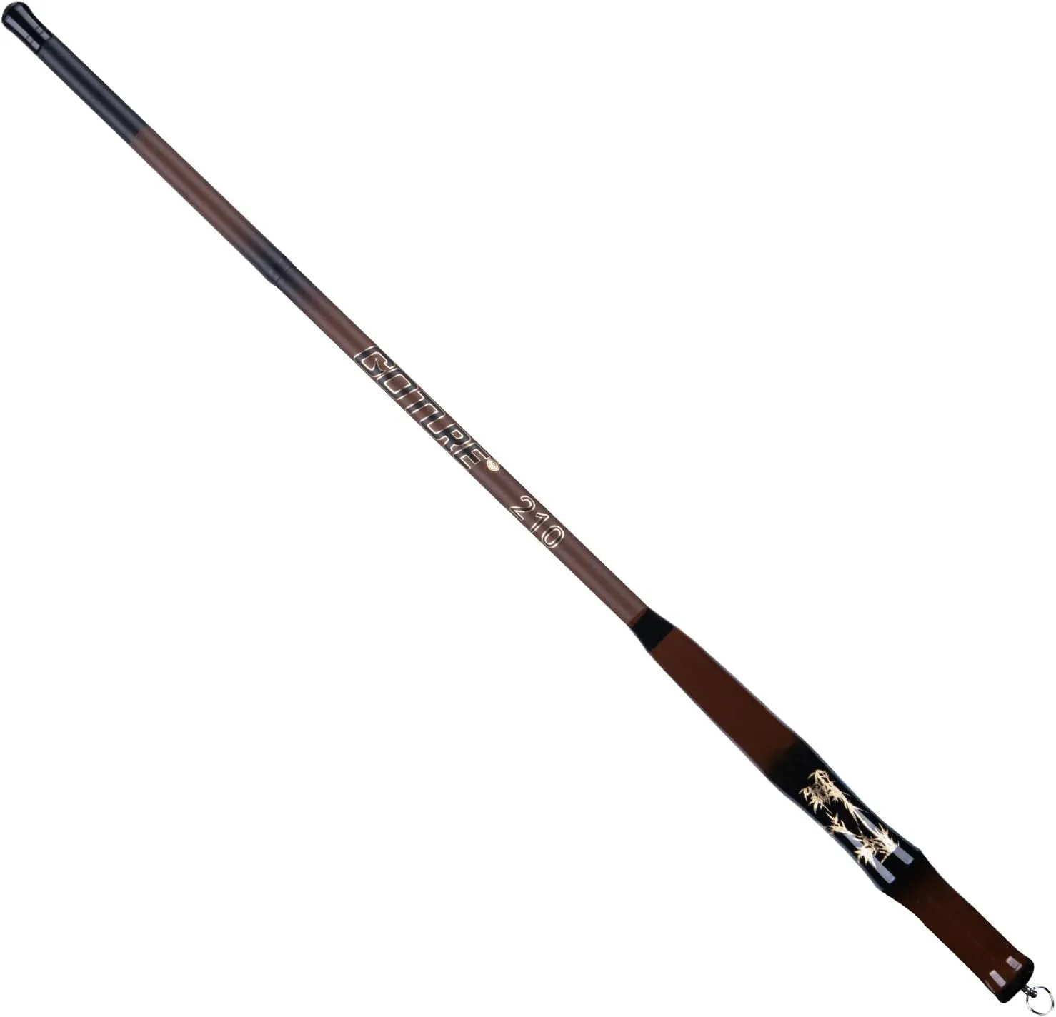 Goture Telescopic Pocket Mini Fishing Pole, Portable Small Handle Fishing Pole, Ultralight High Strength Stream River Dike Lake Fishing Rods, 8FT, 19 Tone Dark Brown