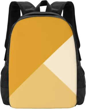 Gradient Geometry - Mustard Lightweight Packable Backpack Travel Casual Hiking Daypack Foldable Backpack For Men Women