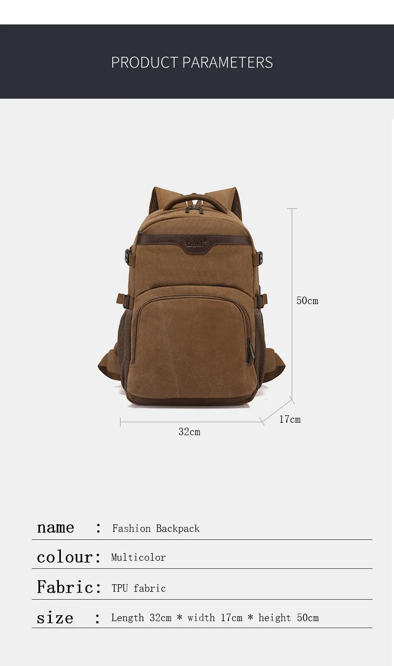 GRANT Canvas Laptop Backpack