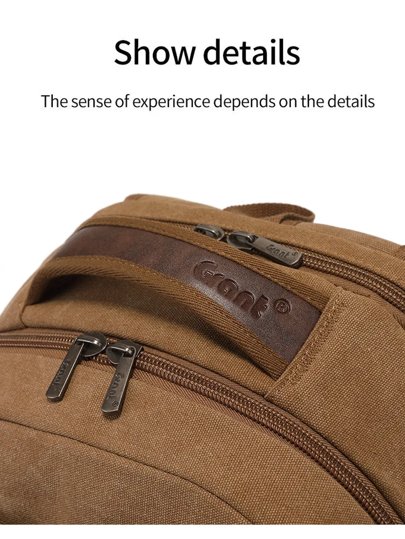 GRANT Canvas Laptop Backpack