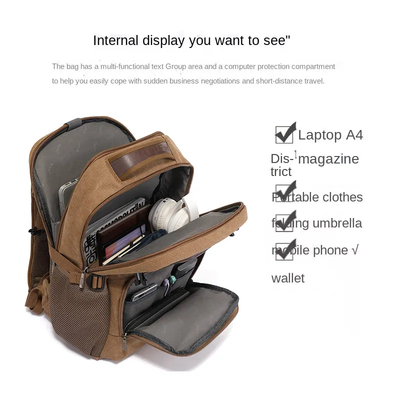 GRANT Canvas Laptop Backpack