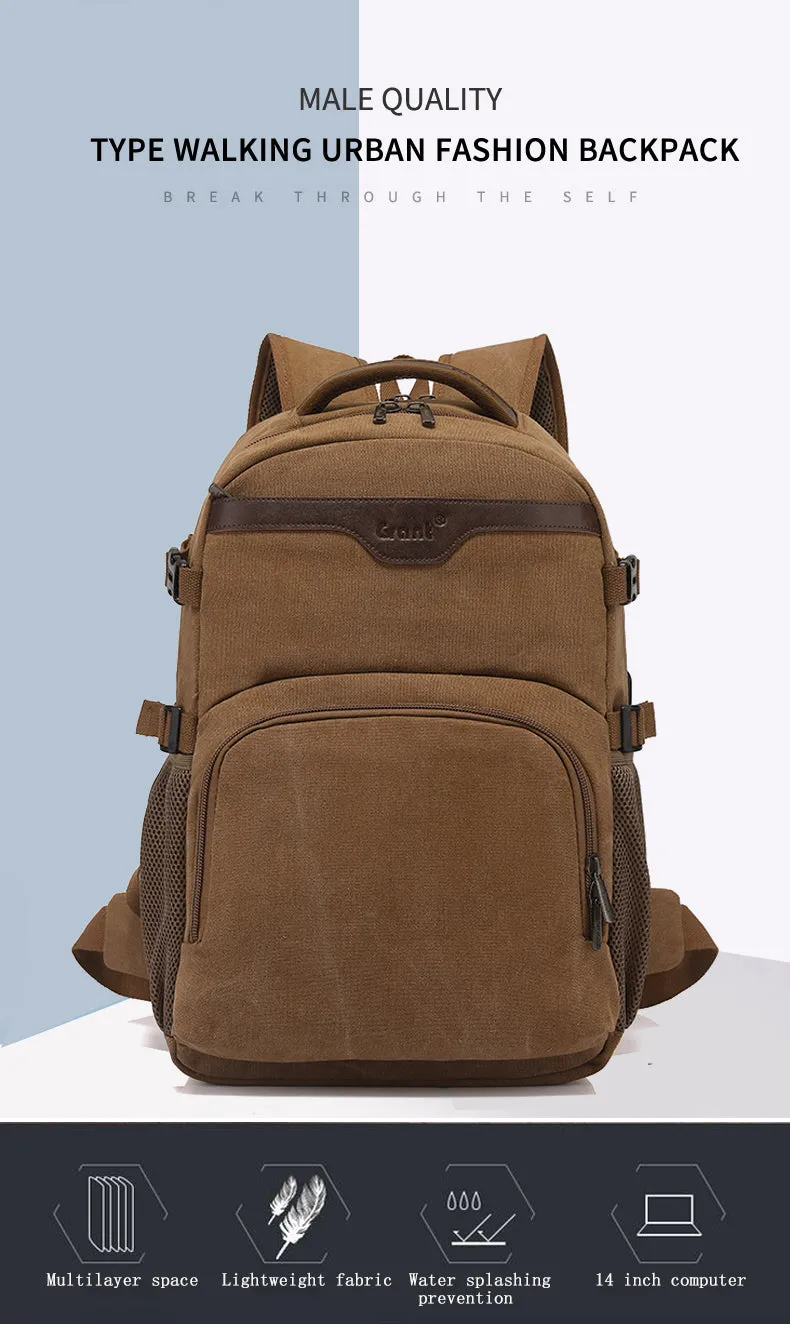 GRANT Canvas Laptop Backpack