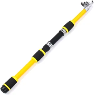 GRFIT Fishing Rod Feeder Telescopic Fishing Rod, Hard FRP Carbon Fiber, Portable Swivel Pole for Carp, Sea Boat Travel Portable Fishing Rod