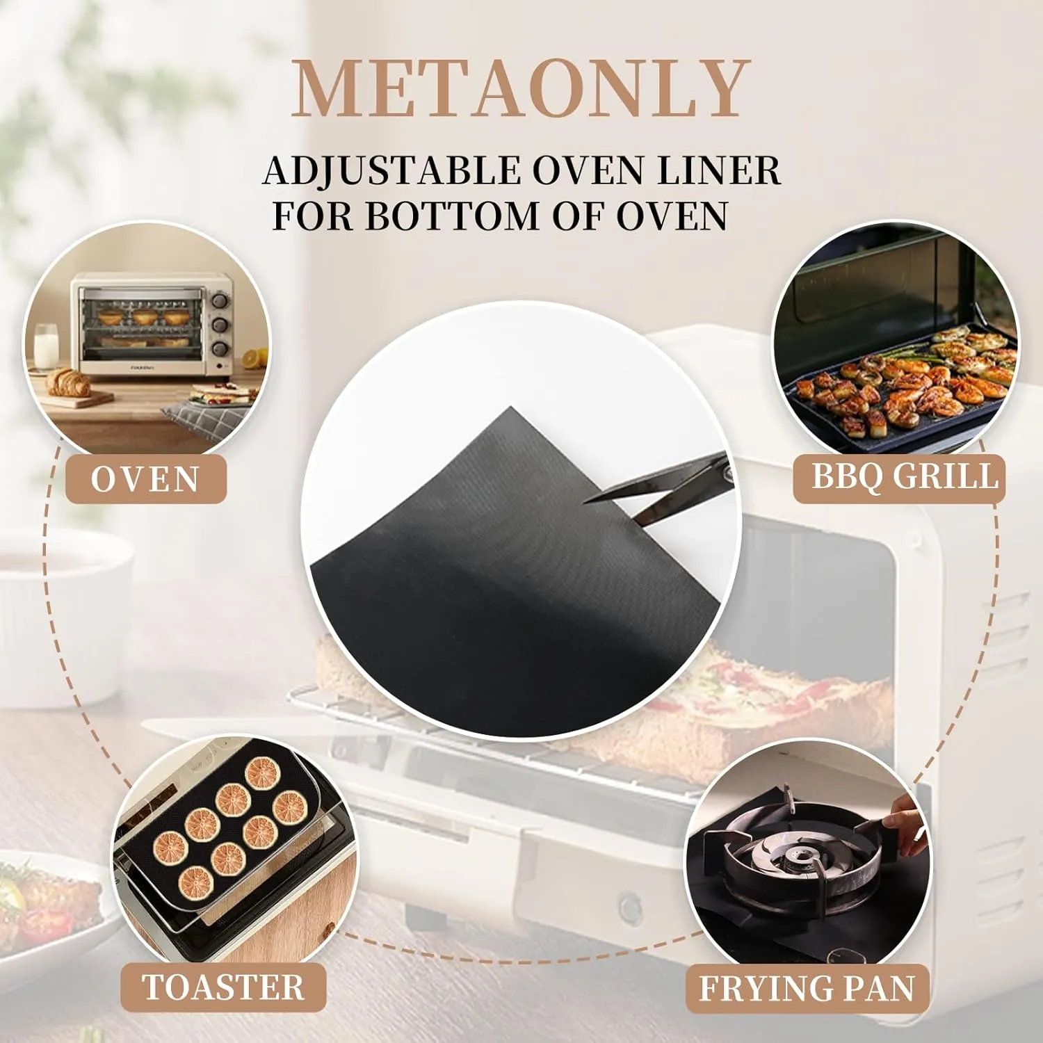 Grill Mats For Outdoor Grill, Bbq Grill Cooking Mat, Bbq Grilling Mat, Non Stick Grill Sheets 15.74" x 23.62"，6 Pack