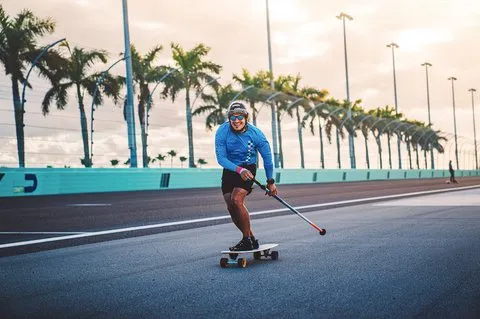 Hamboard / SUP Skate Race Pole 5'8"-6'2" (LG)