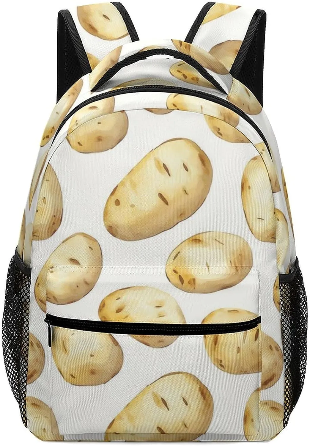 Hand-Drawn Potato Potatoes Travel Backpack Lightweight Shoulders Bag Laptop Daypack for Work Office