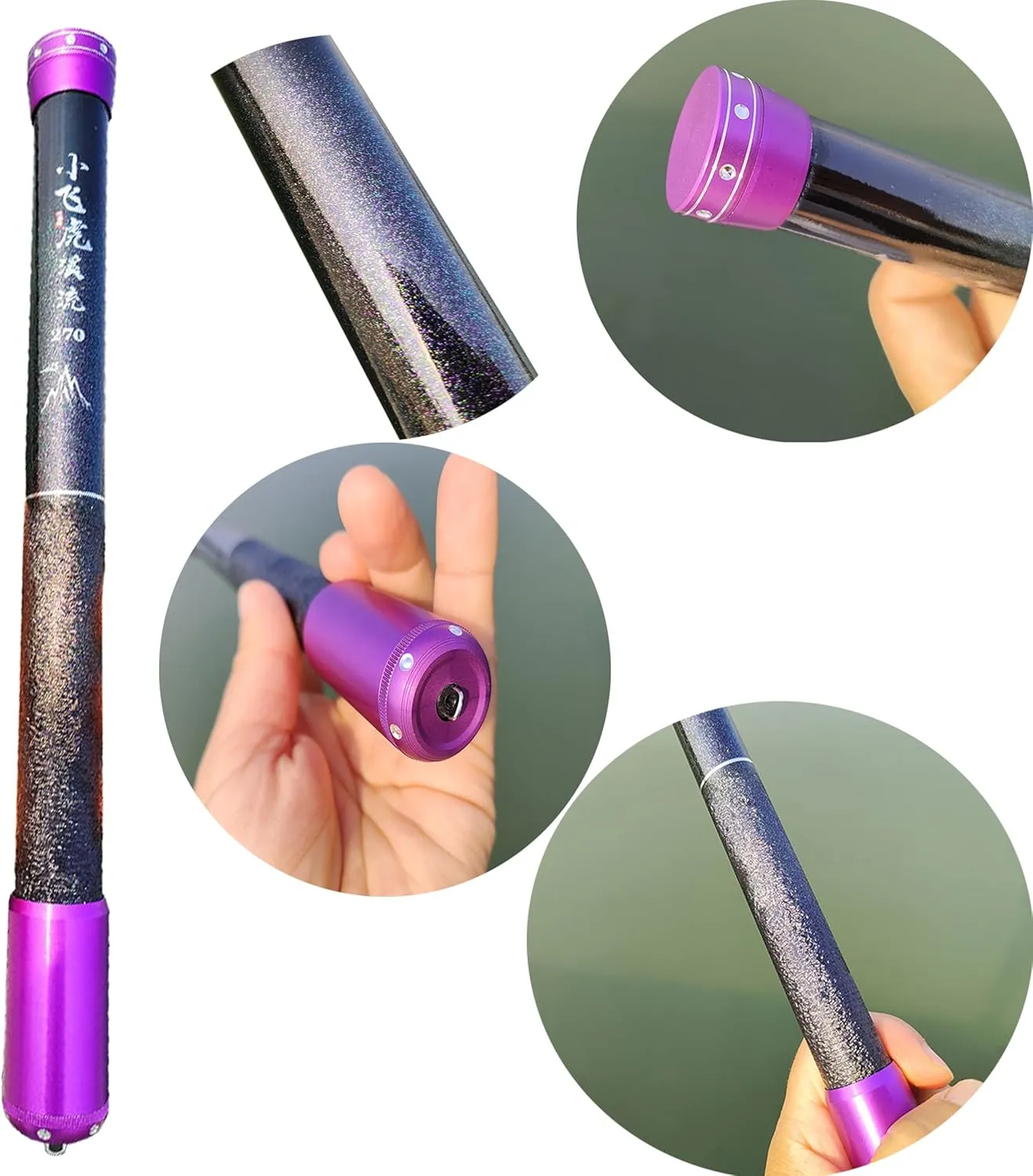 Hand Pole Carbon Fiber Telescopic Fishing Rod Portable Ultralight Fishing Tenkara Rod Collapsible Bass Crappie Full Kit Fishing Pole All Waters Bamboo Fishing Pole
