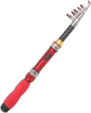 Happyyami 1.2M Portable Mini Telescopic Fishing Rod Saltwater and Freshwater Fishing Pole for Beginners and Adults Fishing Tackle Tool for Outdoor Enthusiasts