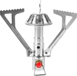 Happyyami 1Pc Portable Leak Camping Stove Mini Stainless Steel Gas Cooker for Outdoor Picnic Use Safe and Efficient Design with Double Rings for Enhanced Leak Prevention