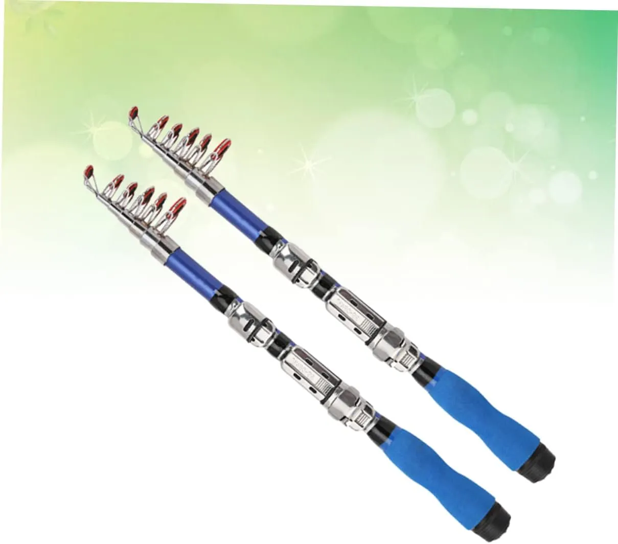 Happyyami 2pcs Fishing Rod Fishing Pole Telescopic Small Sea Pole