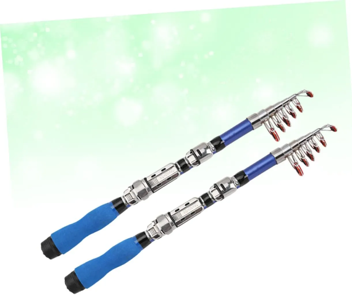 Happyyami 2pcs Fishing Rod Fishing Pole Telescopic Small Sea Pole