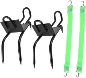 Happyyami Carbon Steel Tree Climbing Tool Non Slip Claw Style Shoes with Stretch Straps for Easy Outdoor Climbing Hunting and Jungle Survival Activities