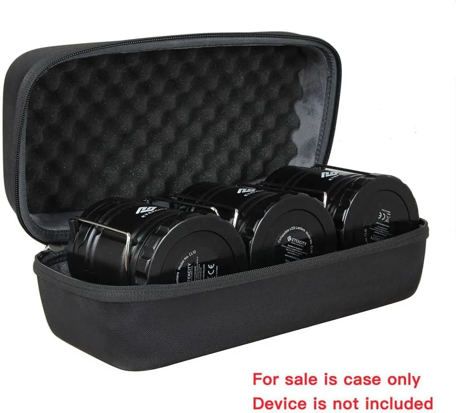 Hermitshell Hard EVA Travel Case fits Etekcity CL10 3 Pack Portable Outdoor LED Camping Lantern