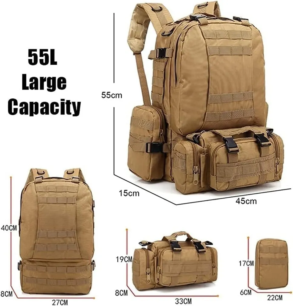 Hiking Backpack Waterproof Outdoor Internal Frame Backpacks for Men and Women Travel Camping Climbing(A)