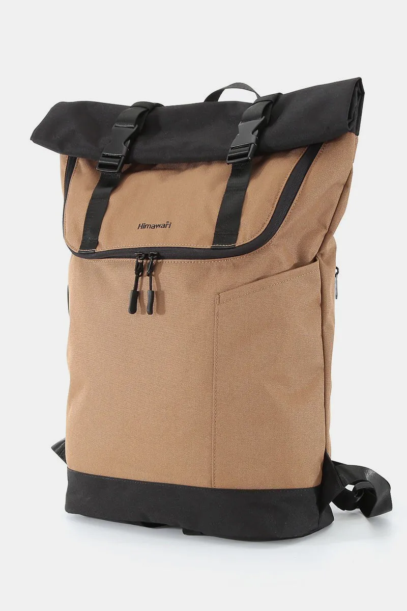 Himawari Contrast Waterproof Canvas Backpack