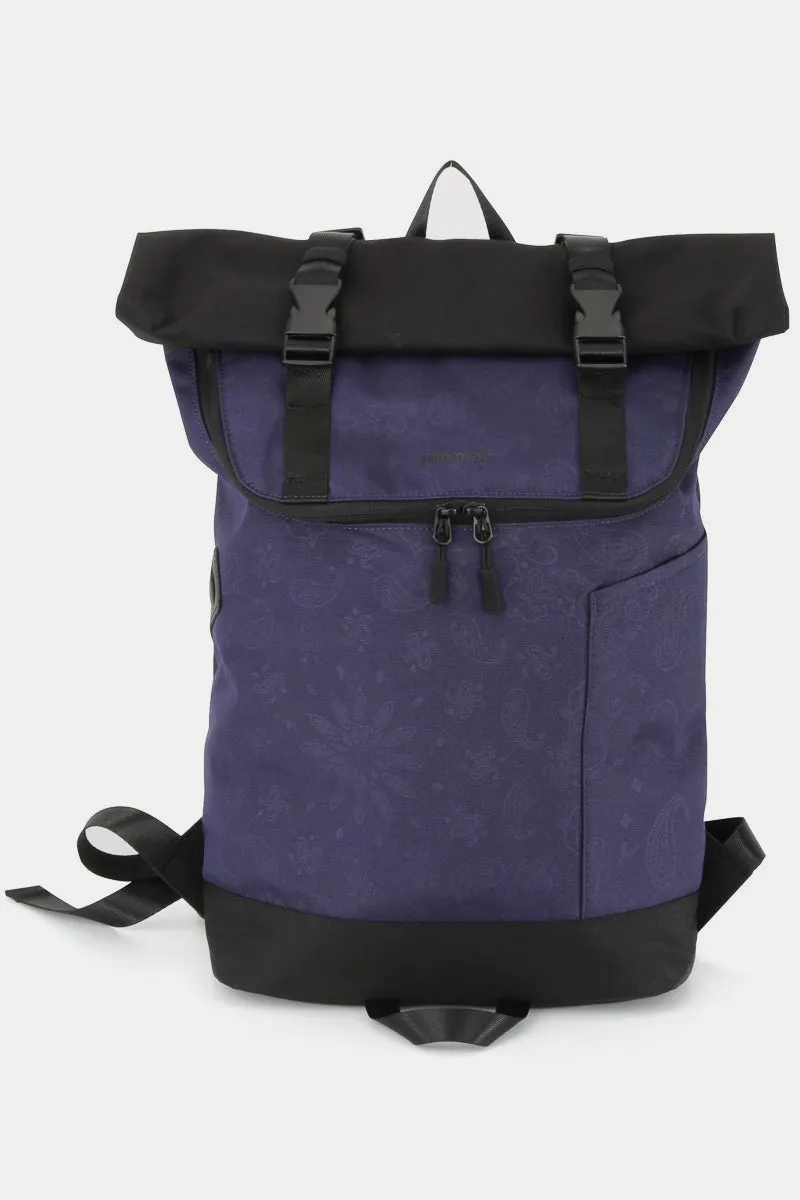Himawari Contrast Waterproof Canvas Backpack