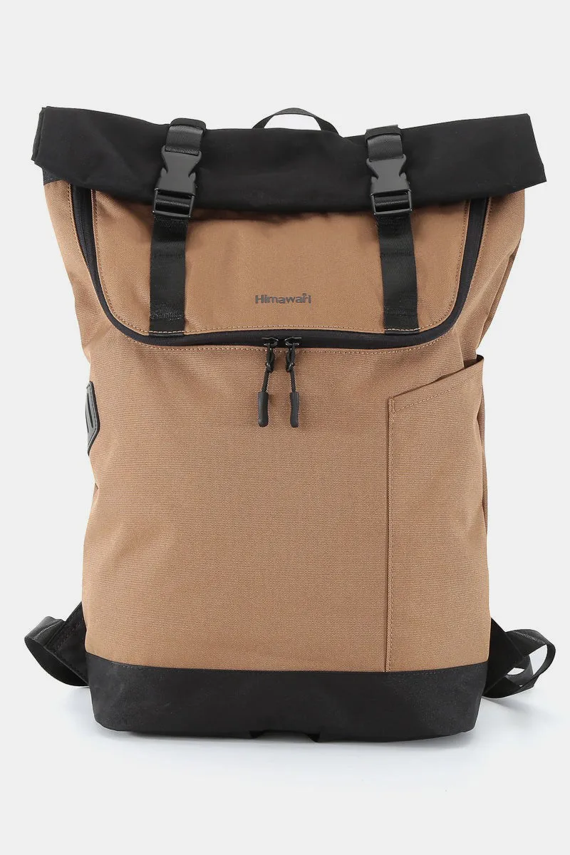 Himawari Contrast Waterproof Canvas Backpack