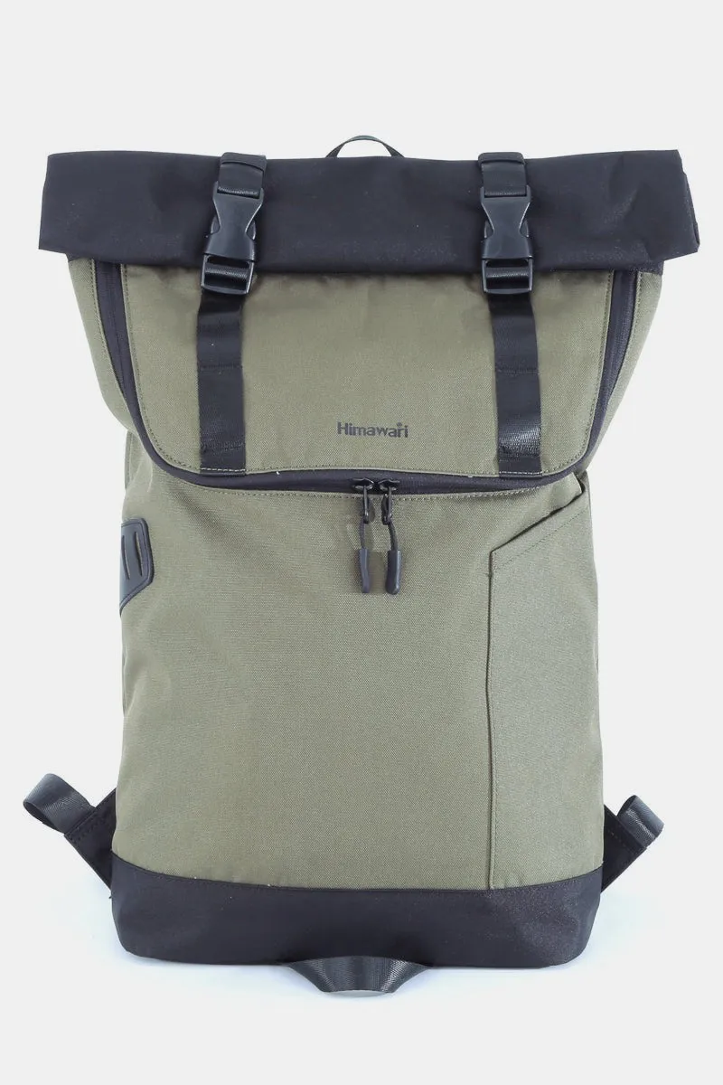 Himawari Contrast Waterproof Canvas Backpack