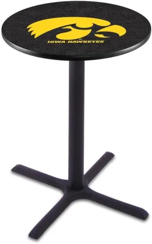 Holland Bar Stool Co. L211-42" Black Wrinkle Iowa Pub Table