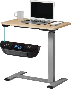 Home Zone Living Height Adjustable Electric Desk Powered by a USB-C Rechargeable Battery, Bedside Table with Adjustable Height from 26.3 Inches to 42.5 Inches