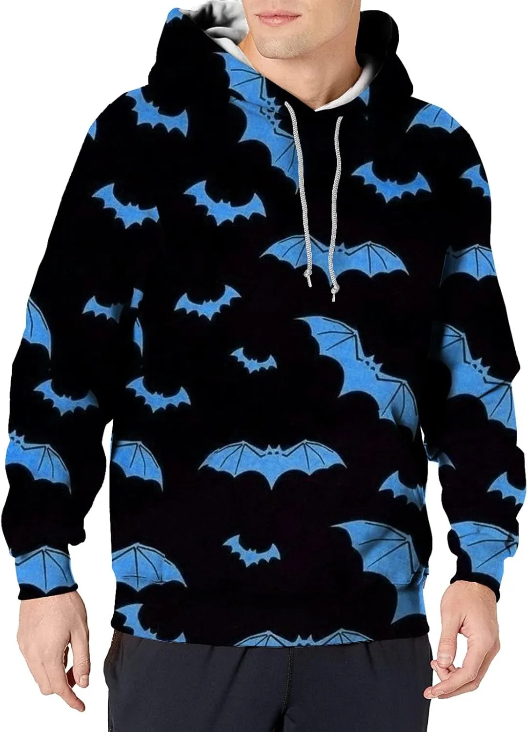 Hoodie Back Fashion Hoodie Printed Pocket Hoodie Jack Lantern Sweatshirt Horror Hoodies For Men Skeleton Skeleton