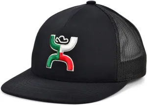 HOOEY Boquillas 5 Panel Adjustable Mesh Hat (Black)