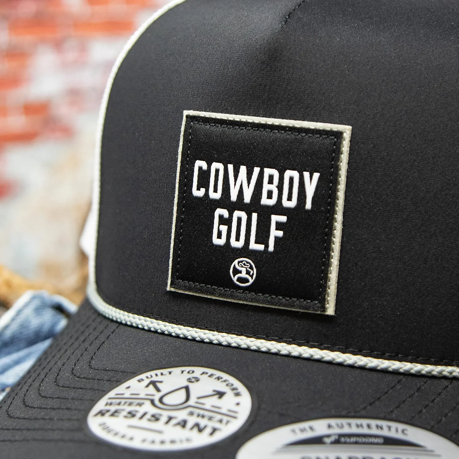 HOOEY Cowboy Golf Adjustable Snapback Trucker Mesh Back Hat