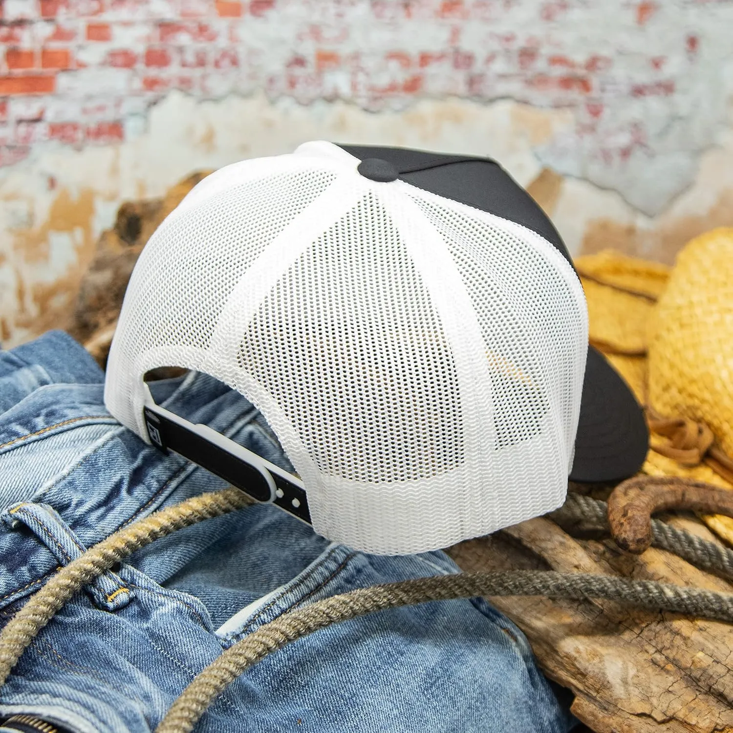 HOOEY Cowboy Golf Adjustable Snapback Trucker Mesh Back Hat