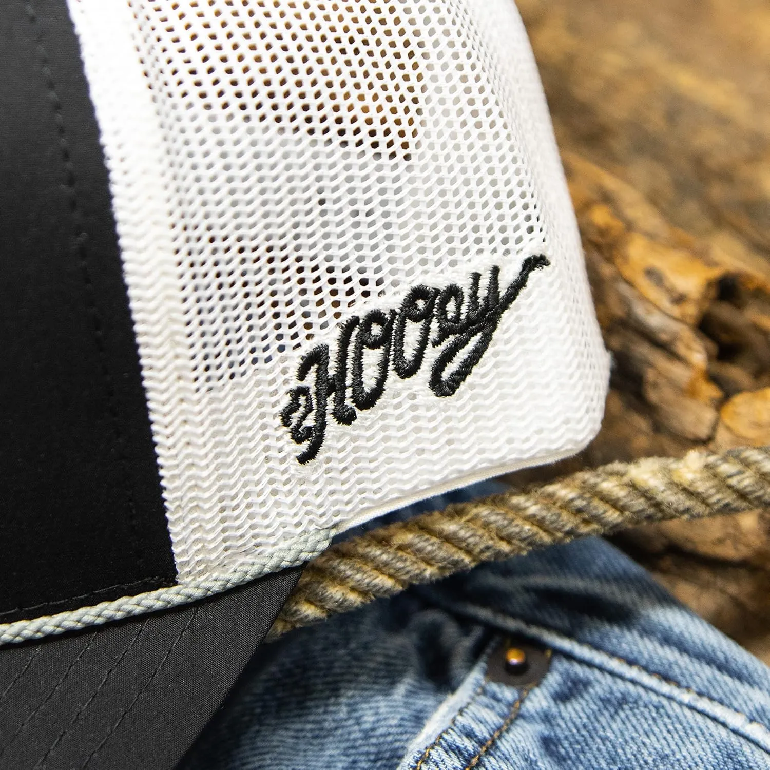 HOOEY Cowboy Golf Adjustable Snapback Trucker Mesh Back Hat