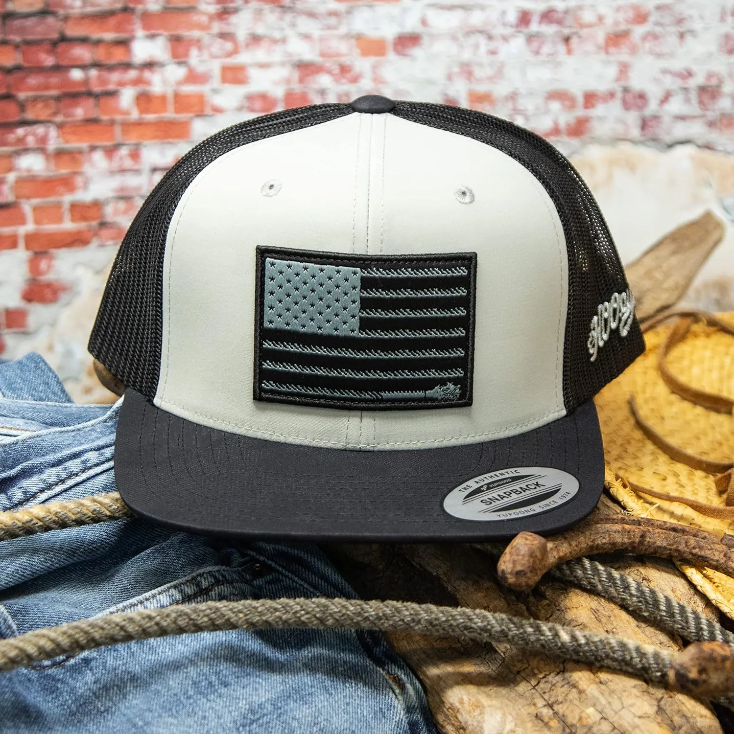 HOOEY Liberty Rope Adjustable Trucker Hat