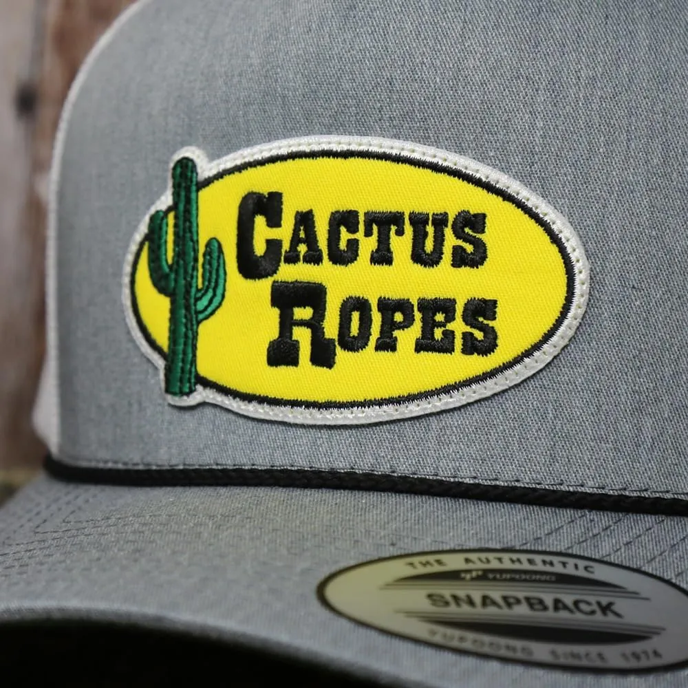 HOOEY Men's Cactus Ropes Circle Patch Adjustable Snapback Hat