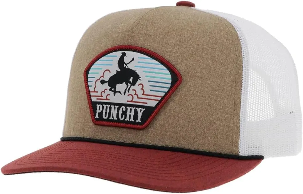 HOOEY Men's Cavvy Punchy Adjustable Snapback Hat