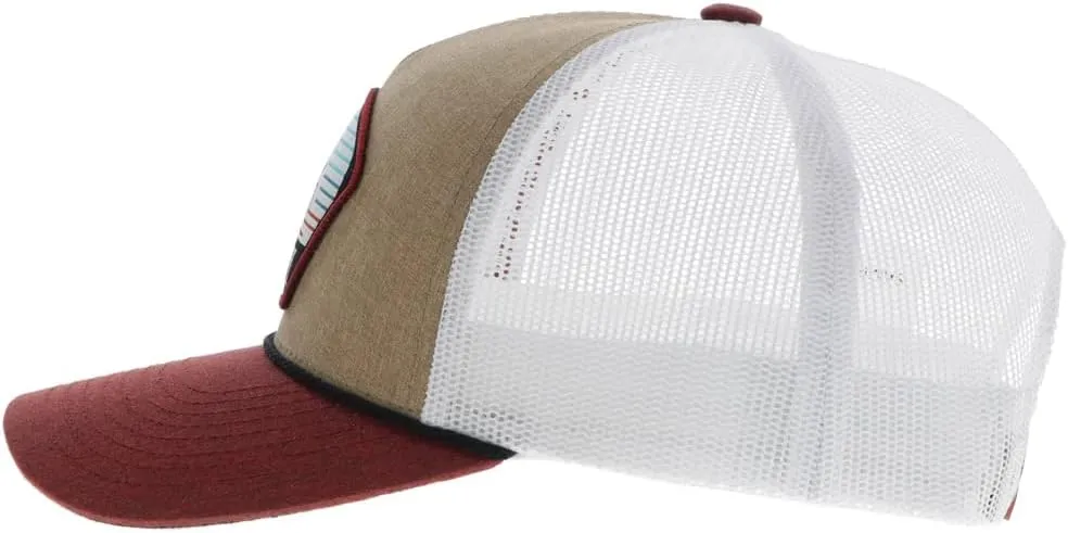 HOOEY Men's Cavvy Punchy Adjustable Snapback Hat