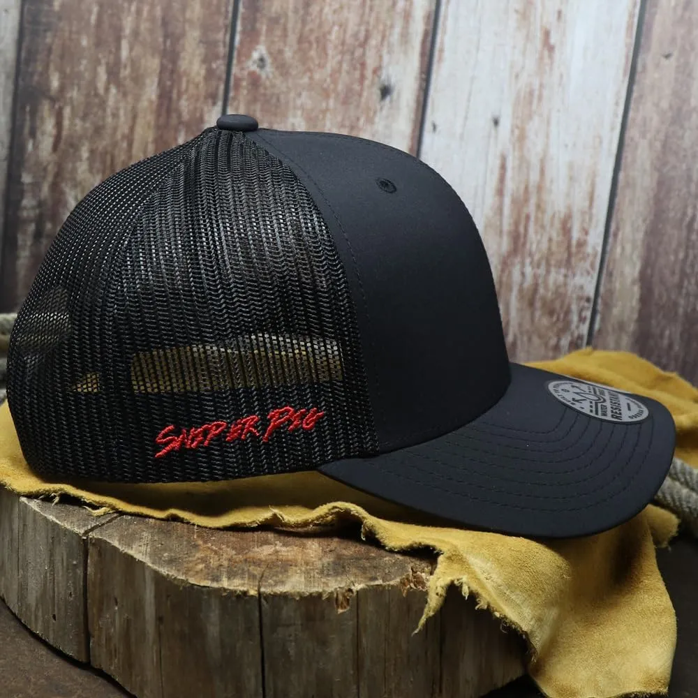 HOOEY Men's Sniper Pig Adjustable Snapback Hat
