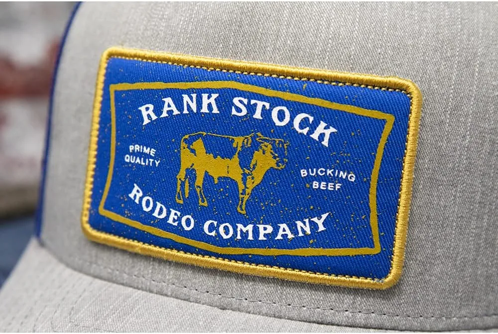 HOOEY Rank Stock Adjustable Snapback Mesh Back Trucker Hat