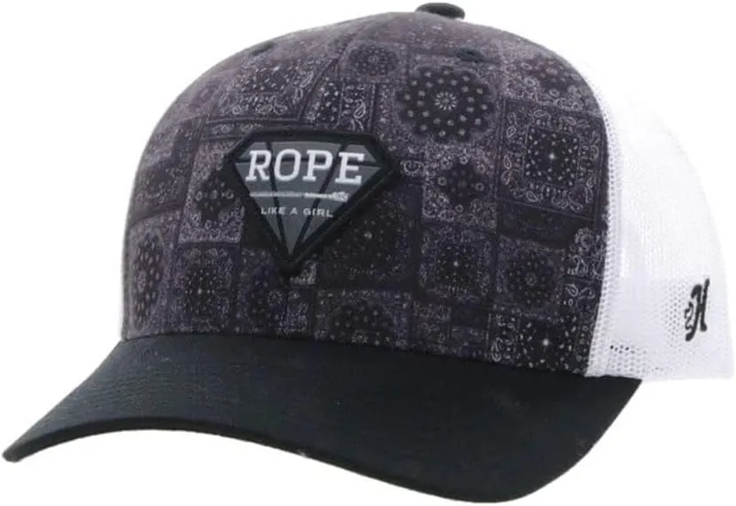 HOOEY Women's Rope Like a Girl Adjustable Snapback Hat
