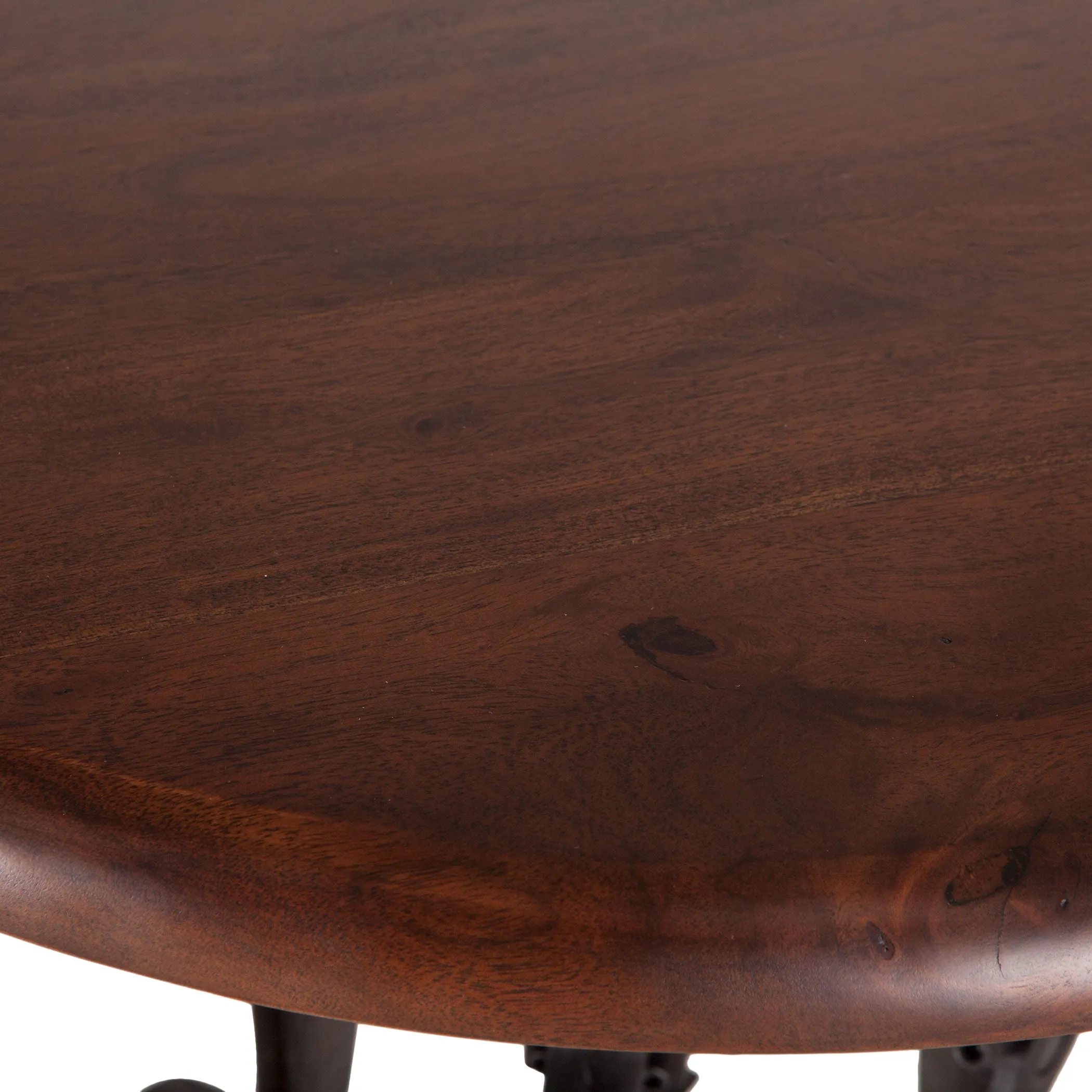 Hoover Mason Walnut Crank Dining Table, 36" Round