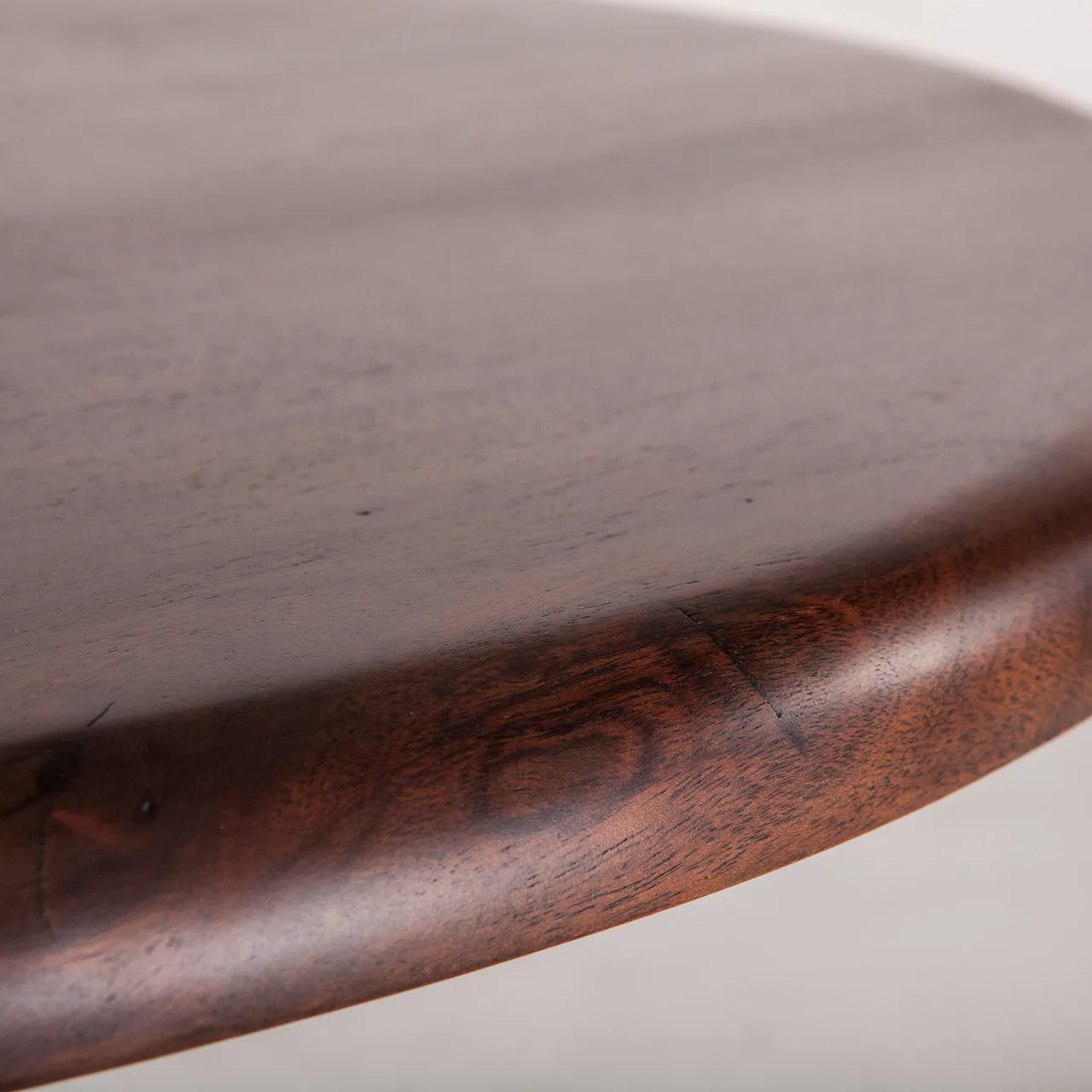 Hoover Mason Walnut Crank Dining Table, 36" Round