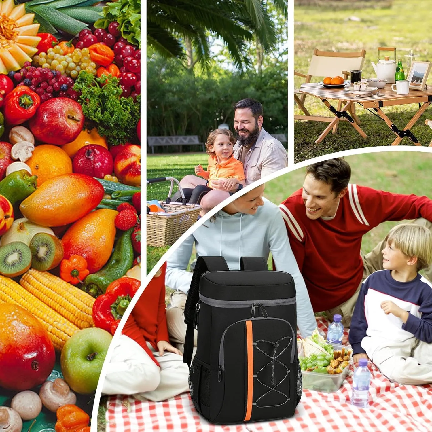 Insulated Bookbag - Thermal Lunch Backpack, Cooler Travel Backpack | Stylish And Practical Insulated Bookbag With Cooler Compartment, Feature Durables Fabric And Ample Storage For Food Hiking Shopping