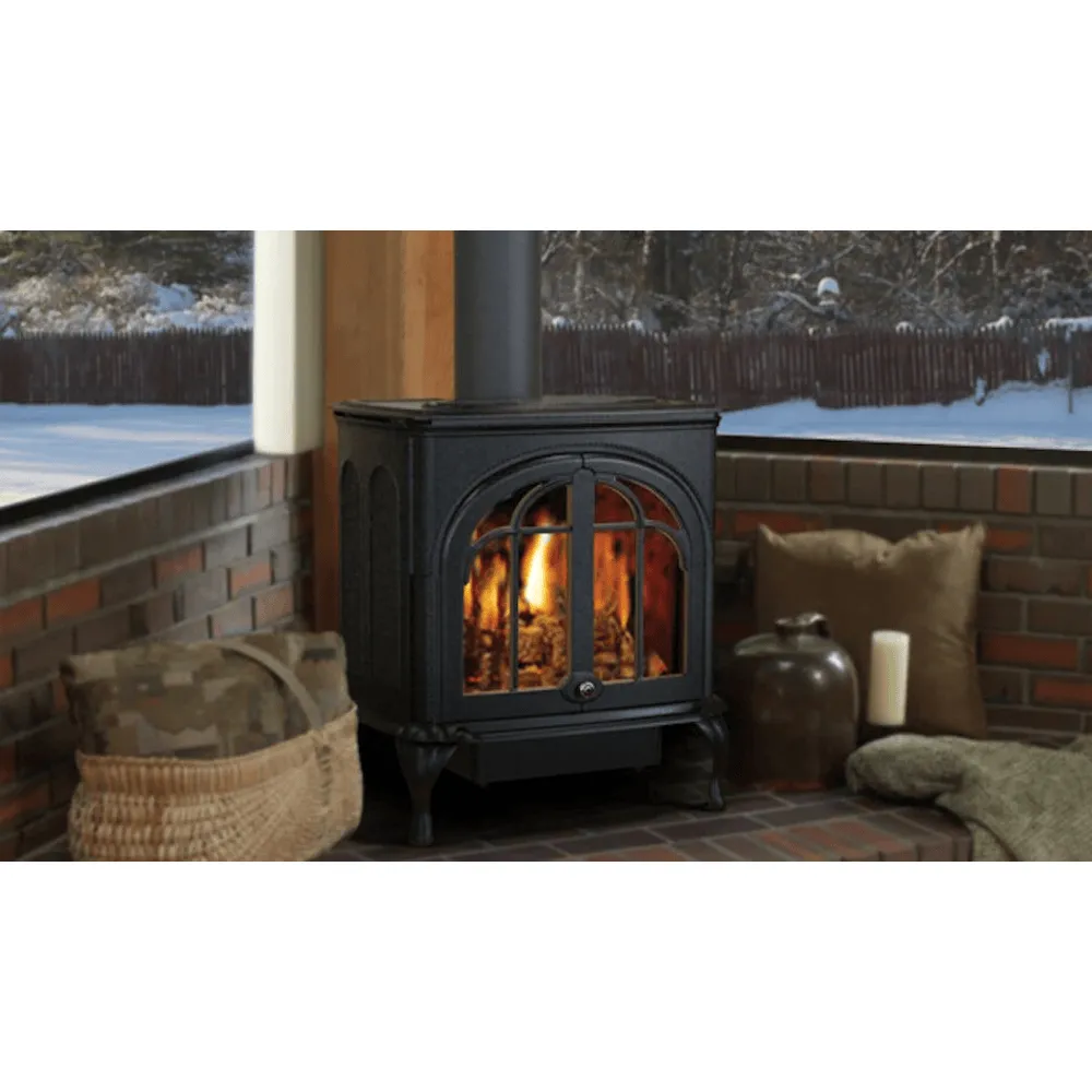 Ironstrike Serefina 25,500-38,500 BTU Cast Iron Direct Vent Freestanding Gas Stove
