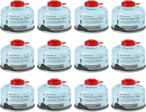 Isobutane Fuel Canister 100 Gram Camping Stove Fuel Butane Propane Blend Camping Fuel Gas Canister Backpacking Fuel Light-weight Compact Camping Fuel Mini Propane Tanks Camp Stove Fuel 3.53oz