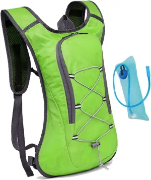 Jogging Vest,pink Running Vest,Hiking Backpack with 2L Water Bag, Marathon Cycling Duffel Bag for Trail Running Men and Women